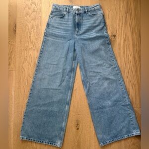 ba&sh Light Blue Wide-Leg Denim Jeans